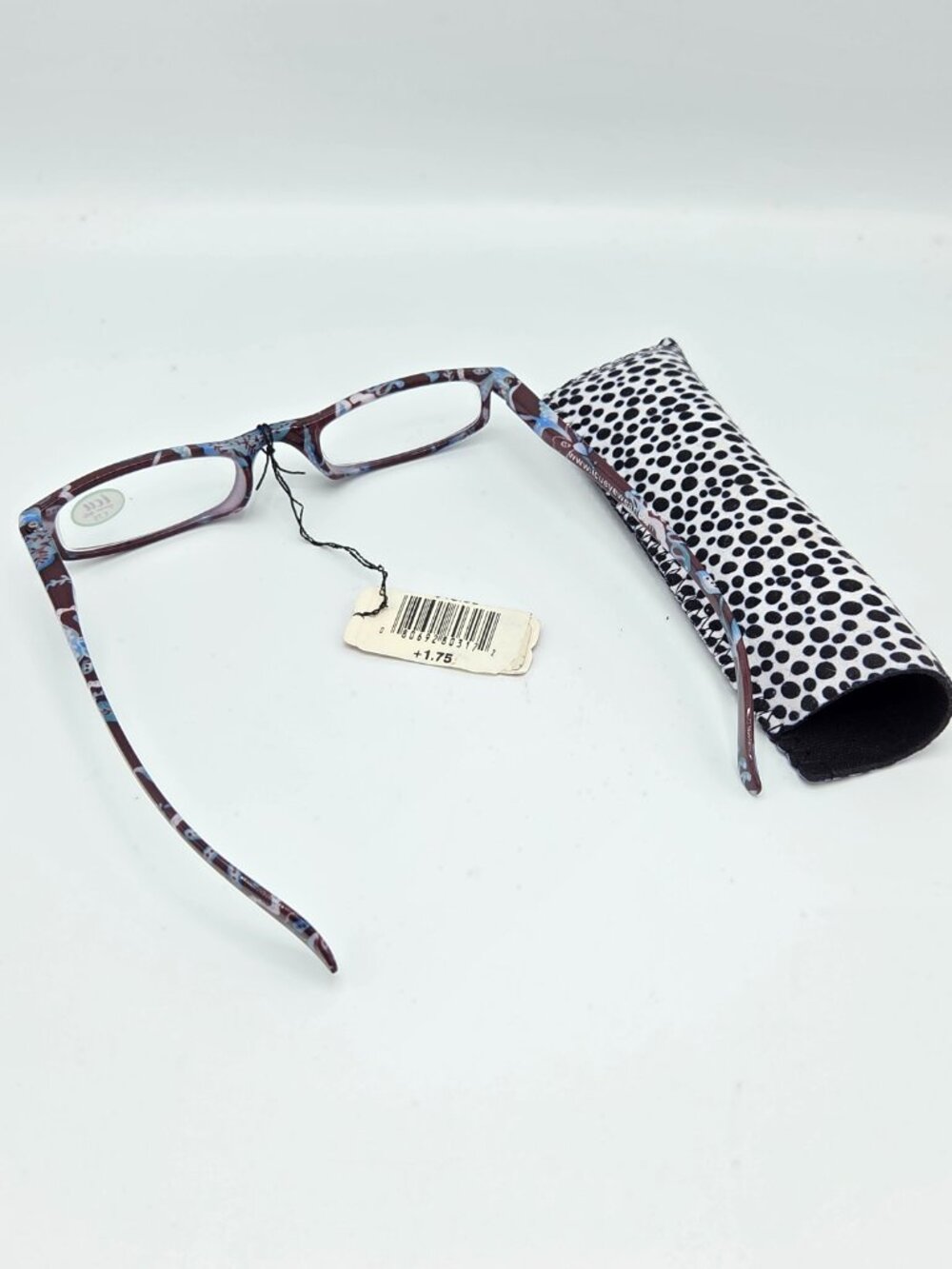 Reading Glasses with Soft Case - ICU Eyewear +1.75 Patterned - Picture 3 of 5